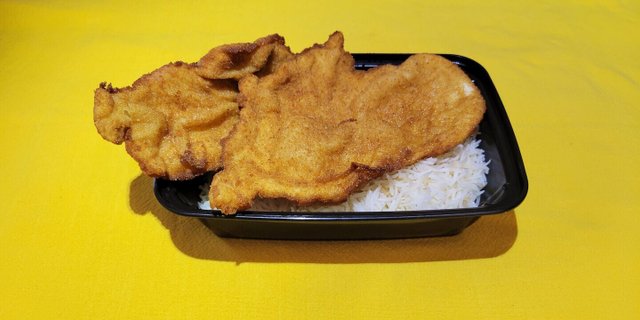 Breaded Fried Chicken Breast W/ Rice