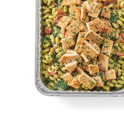 Basil Pesto Cavatappi w/ Grilled Chicken