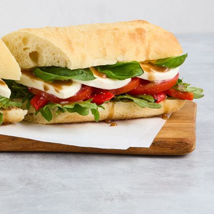 Tomato-Mozzarella Sandwich Lunch Box w/ Salad & Chips