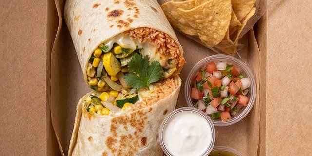 Vegetable Burrito Boxed Lunch