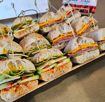 Half Italian & Half Veggie Sandwich Tray