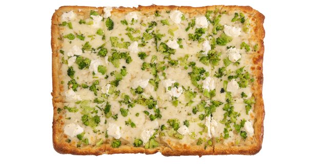 White Broccoli Sicilian Pizza (Square)