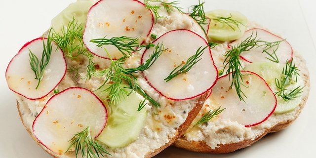Whitefish Salad Spread Bagel