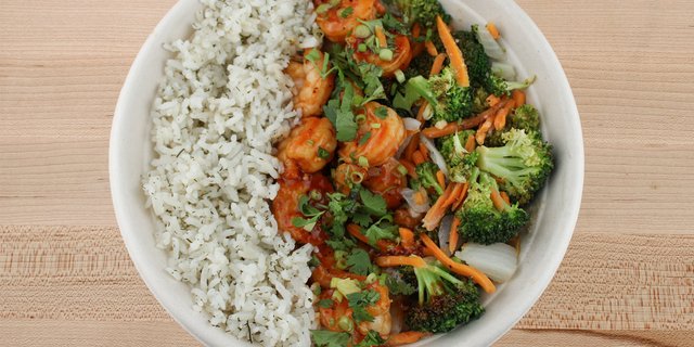 Red Chili-Lime Shrimp Bowl