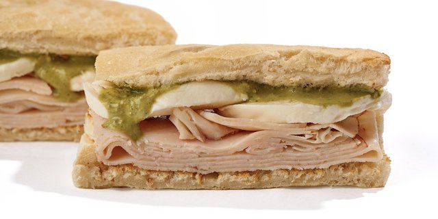 Smoked Turkey & Pesto Sandwich