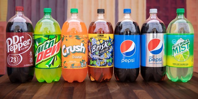 Assorted 2L Soda Bottles