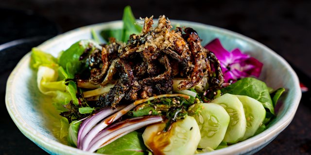 Salmon Skin Salad