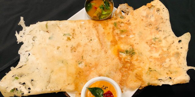 Onion Rava Masala Dosa