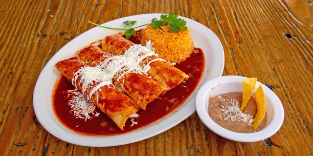 Red Sauce Enchiladas