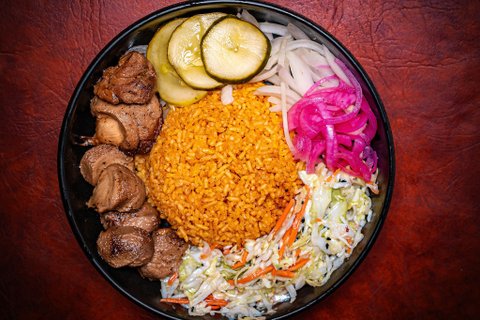 Lion's Mane Mushroom Rice Bowl