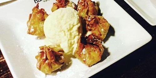 Date Wontons w/ Ice Cream