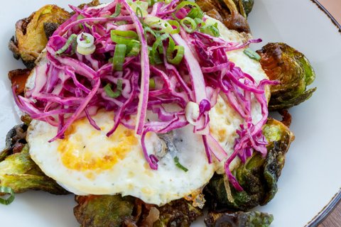 Brussels Sprouts & Fried Eggs