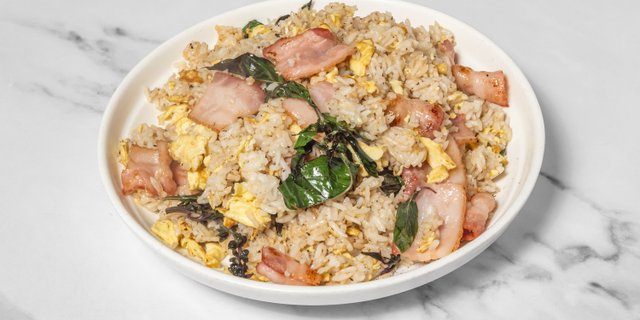 Basil-Bacon Fried Rice