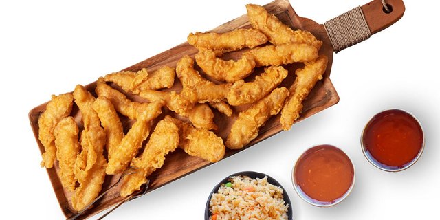 Small Chicken Fingers & Rice