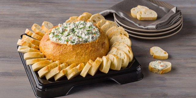 Spinach & Boule Snack Square Tray