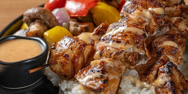 3-Meat Kabobs