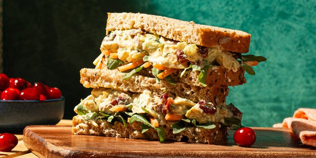 Cranberry Chicken Salad Sandwich