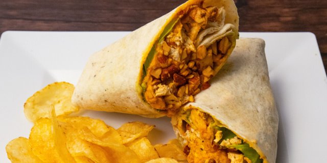 Moroccan Spiced Carrot Wrap