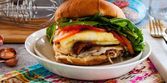 Awesome Garlic Breakfast Sandwich