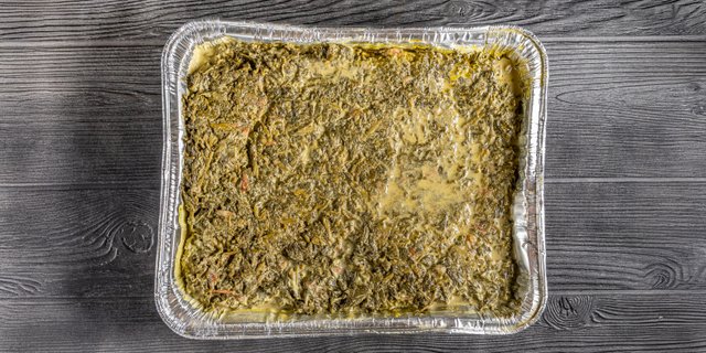 Egusi W/ Goat Meat Tray