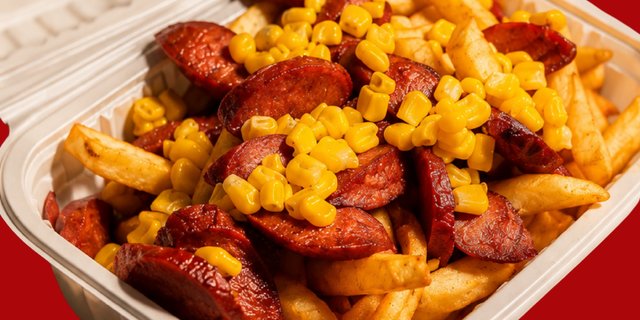 Salchipapas Tray