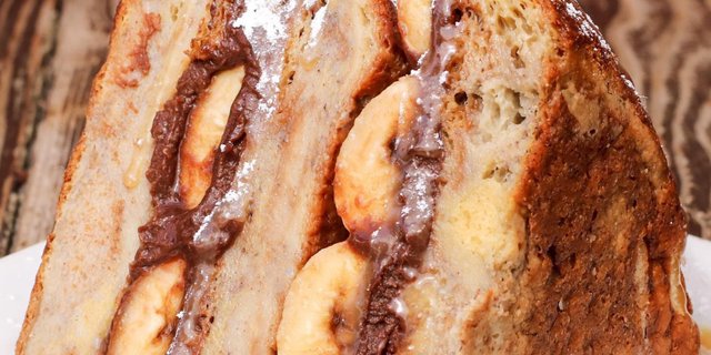 Chocolate Banana Bread Pudding Pie Slice