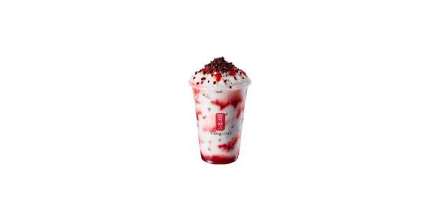 Strawberry Earl Grey Smoothie W/ Cookies