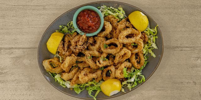 Fried calamari Tray