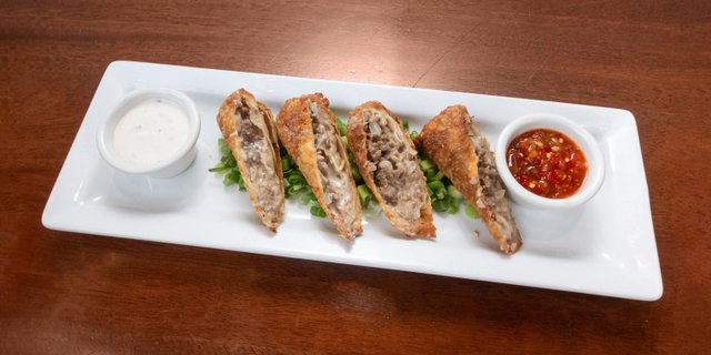 Philly Cheesesteak Egg Rolls Tray