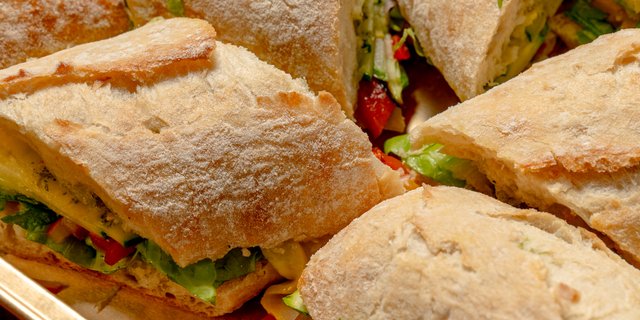 Vegetarian Baguette Sandwich