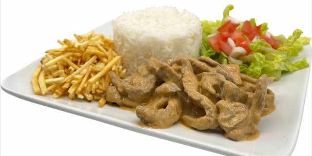 Chicken Stroganoff & Salad