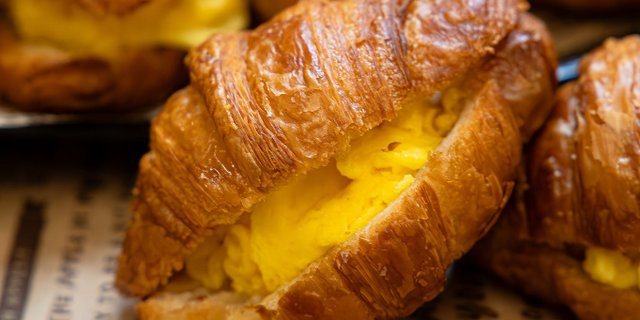 Mini Breakfast Croissant Sandwiches