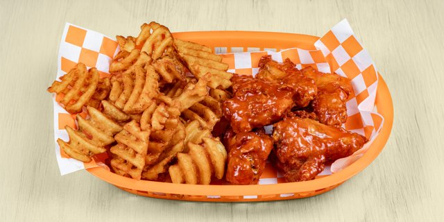 Wings & Waffle Fries For 24