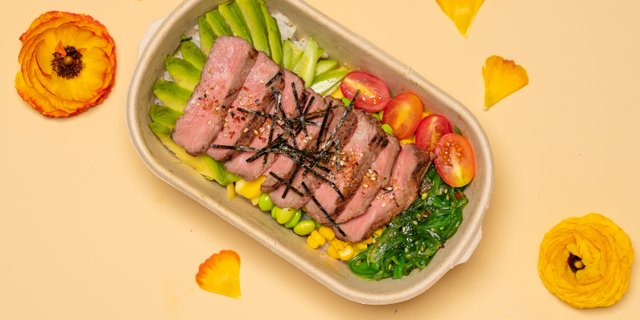 Stewed Beef Poke Bowl