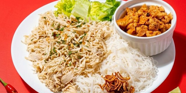 Shredded Chicken Noodles (Dry)