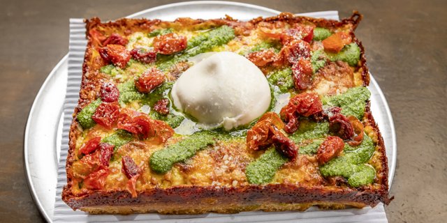 Gluten-Free "D.B.M." DTown Burrata Margherita Pizza