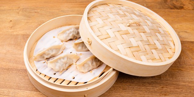 steamed pork & shrimp dumplings