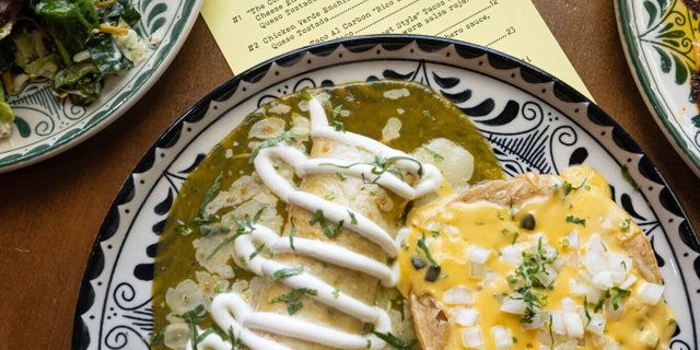 Chicken Verde Enchiladas