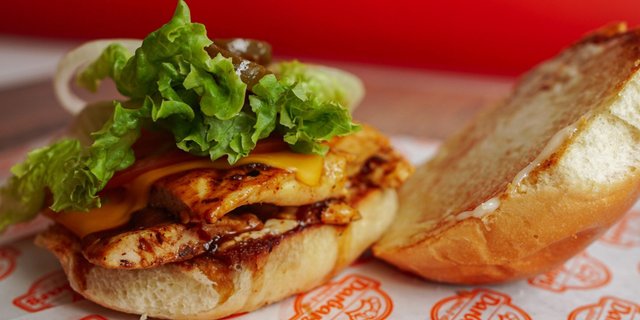 Jerk Chicken Deluxe Sandwich