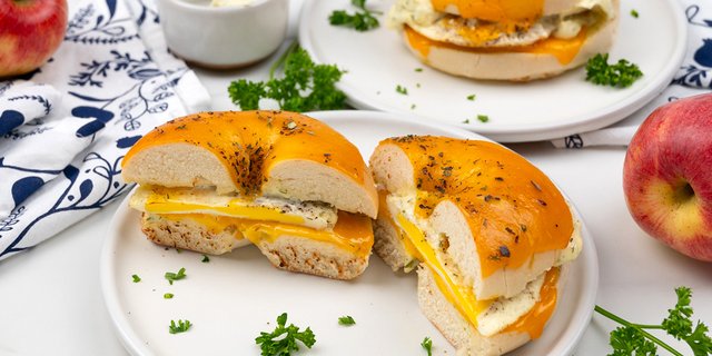 Meat Lover's Breakfast Sandwich & Fruit Bundle