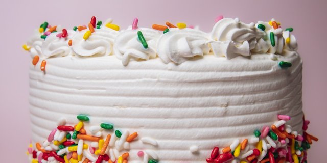 Whole Funfetti Buttercream Cake