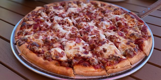 Meat & More Meat Thin-Crust Pizza