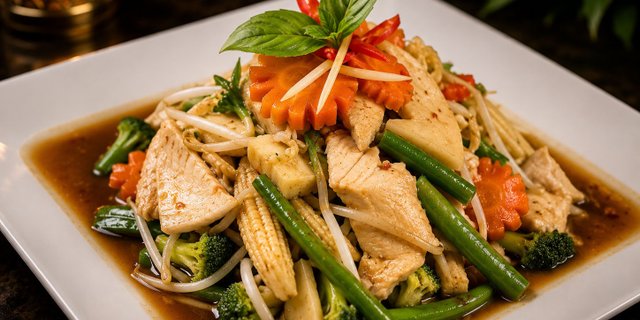 Veggie Lover Stir-Fry w/ Prawns