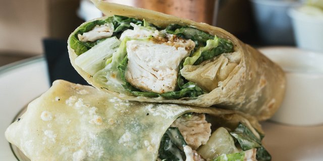 Blackened Chicken Caesar Wrap