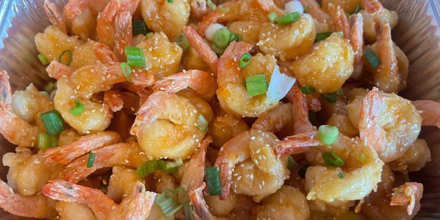 Honey Orange Shrimp Tray