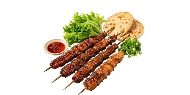 Zibo Flatbread & BBQ Skewer Combo