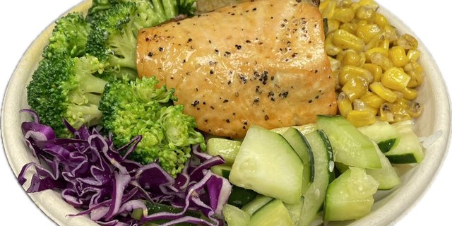 Lemon Teriyaki Salmon Bowl