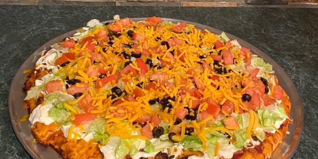 Beef Taco Pizza