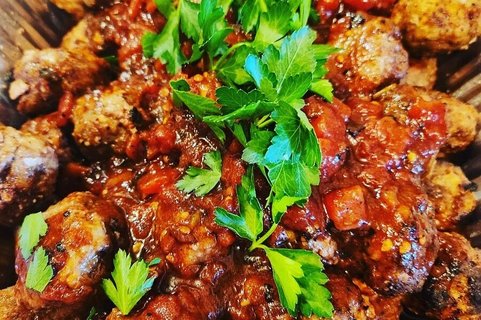 Roasted Tomato Meatballs