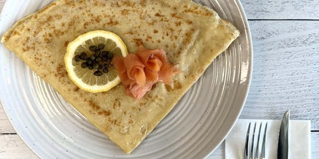 Smoked Salmon Crepe